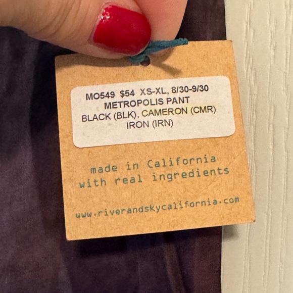 River + Sky Purple silky Pull On Wide Leg Pants - Picture 7 of 8